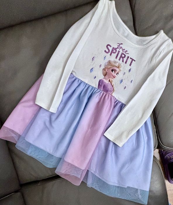 Elsa, Elza, Frozen, Kraina lodu  104 110  TIUL BROKAT