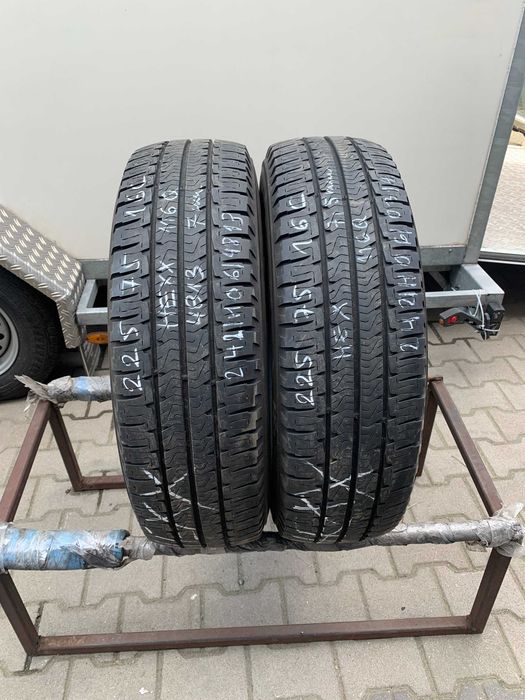 2 szt. opony używane letnie 225/75r16C Michelin Agilis Camping