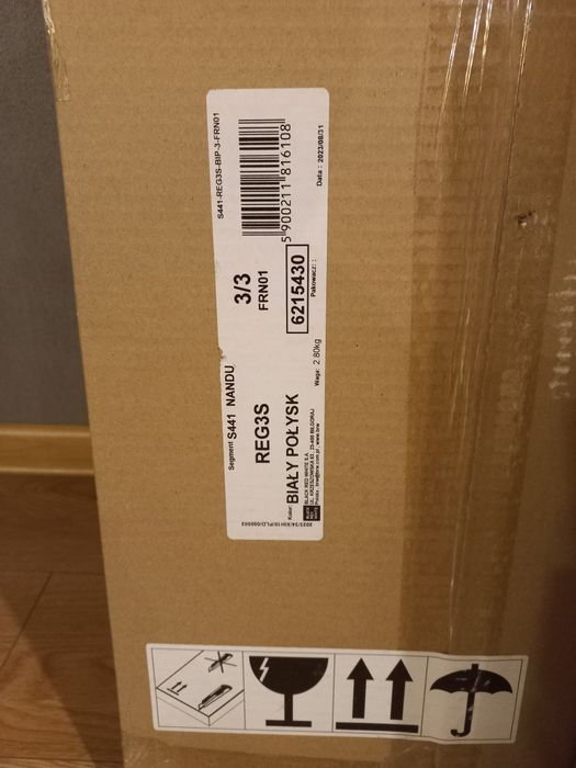 Regał Nandu 50 cm 3 szuflady 4 półki