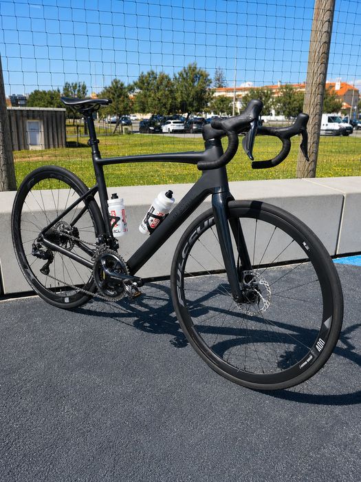 Bicicleta  eletrica estrada  Van Rysel  Carbono