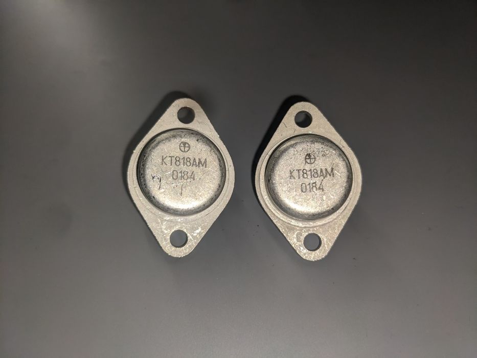 Транзистори КТ818АМ, КТ808АМ, 2Т825Б, КТ809А, КУ208Б