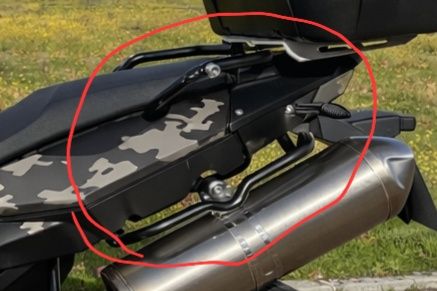 Suportes malas originais bmw f800gs