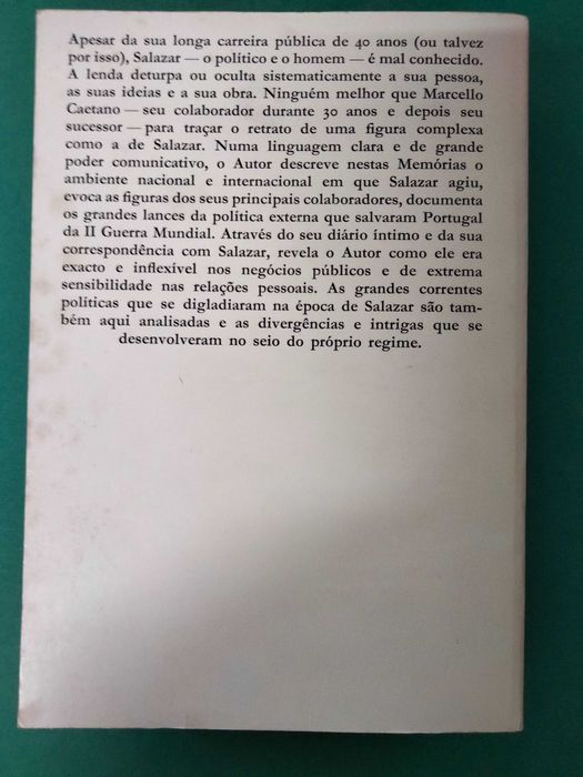 Minhas Memórias de Salazar - Marcello Caetano