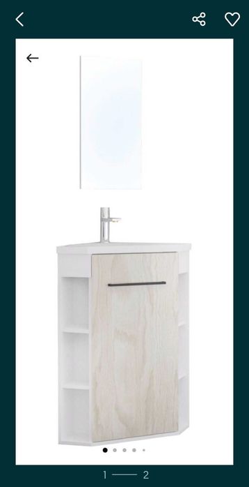 Lavatório - Móvel de canto - Leroy Merlin - Ondee - Novo na caixa