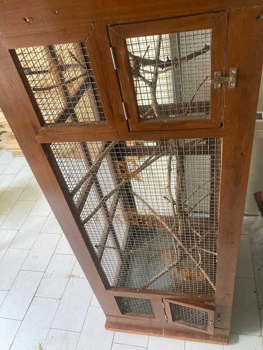 Gaiola pássaros feita á mão