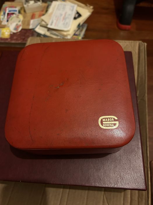 General Mabor raríssimo pneu relógio de corda com caixa original