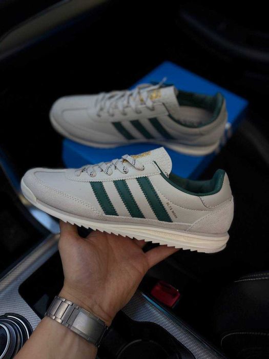 Кросівки Adidas SL 72 Noah світло-сірі зелені ретро (41-45)