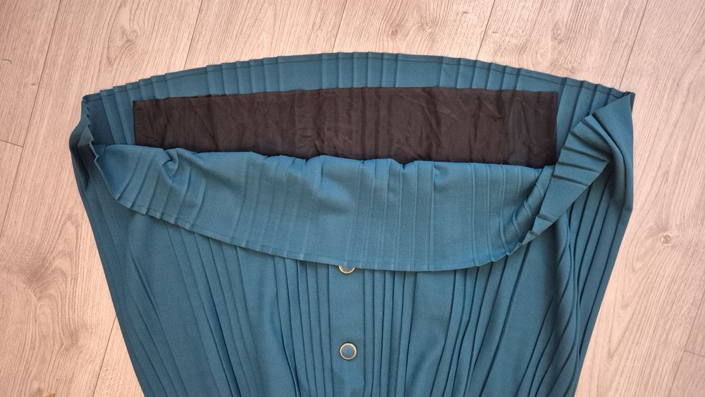 midi zielona spódnica plisowana rozm. L/XL