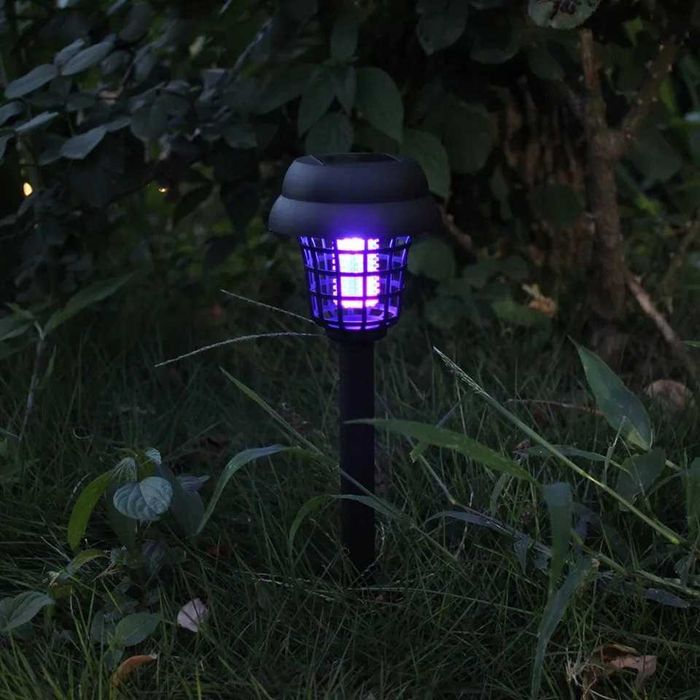 2x Lampa Solarna Owadobójcza UV na Komary Ćmy Owady