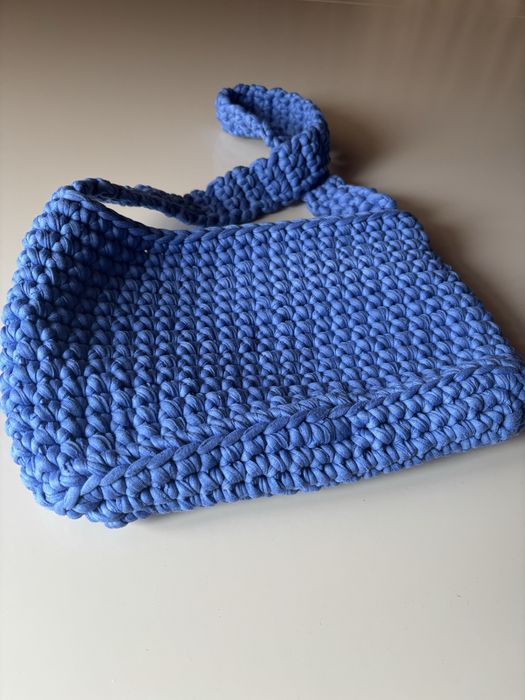Вʼязана сумка з трикотажної пряжі