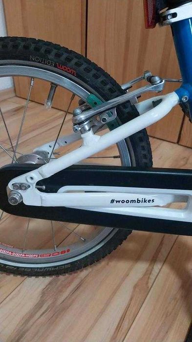 Woom Original 3 – rower dziecięcy 16" niebieski z akcesoriami