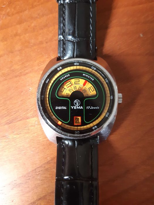 Relógio digital Yema (França) anos 70