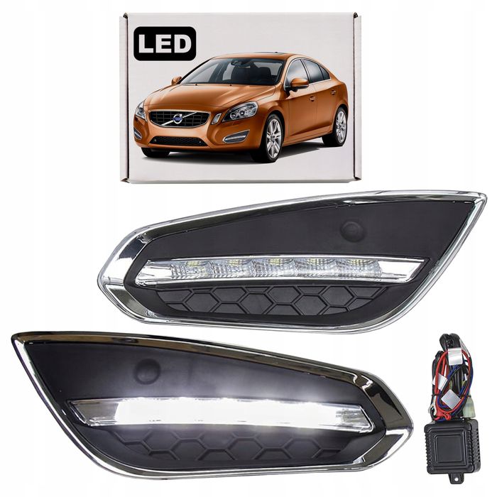 światła do jazdy dziennej led drl 10w volvo s60 ii 2010-2013