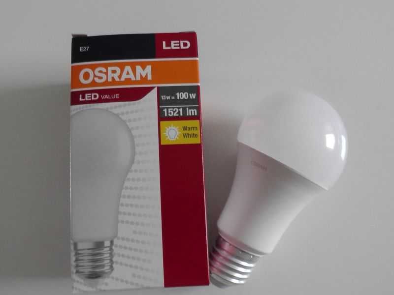 Żarówka LED E27 A60 13W = 100W 1521lm 2700K OSRAM