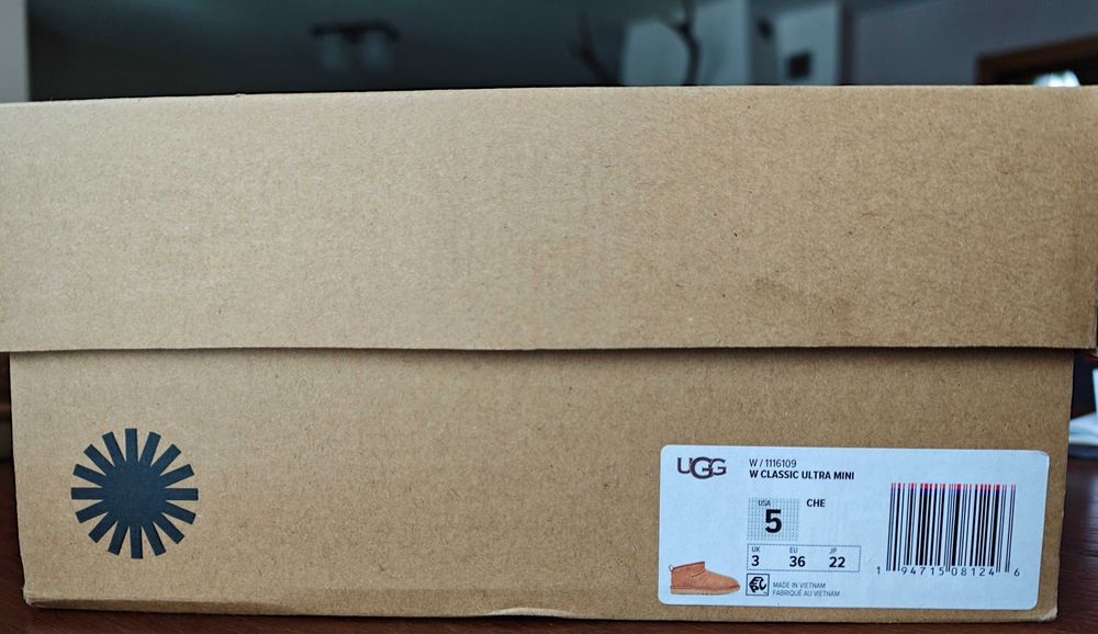 UGG Classic Ultra Mini, rozmiar 36, kolor chestnut