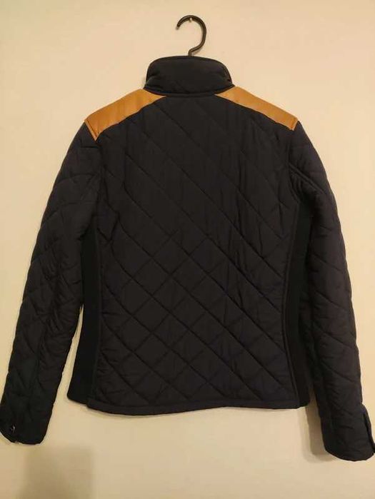 Kurtka Ralph Lauren - pikowana, skórzane wstawki, stan bdb! mega cena