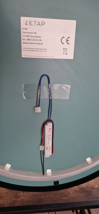 Lustro LED BELT 75 – nowe, podświetlane, na pasku