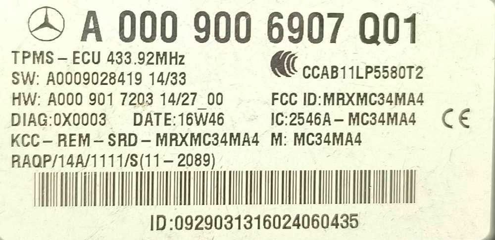 Módulo Eletrónico A0009006907 - MERCEDES-BENZ C-CLASS