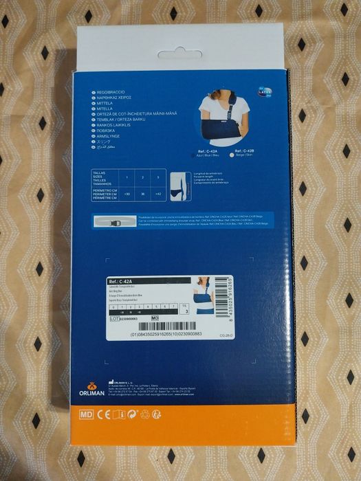 Suporte imobilizador de braço Orliman novo