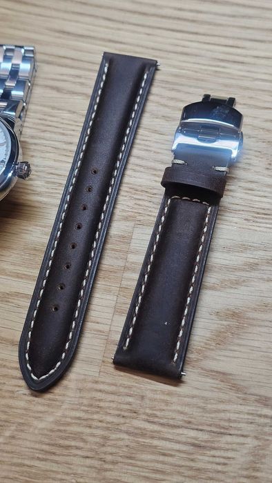Relógio Seiko Presage Cocktail Branco e Prateado com Pulseira Castanha e Prateada