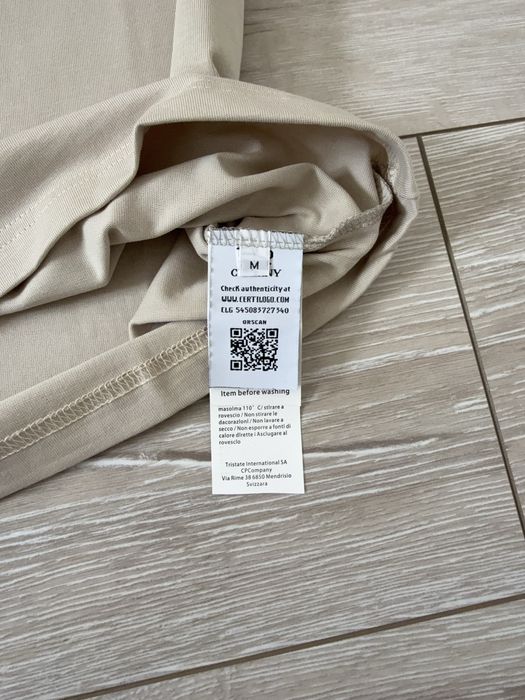 Футболка C. P. Company  / бежева футболка сп компані