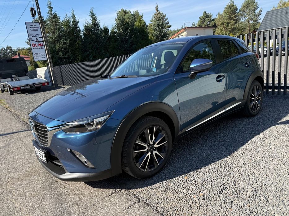 Mazda CX-3 * Lak 100% org. * Head-Up * Skóry * NAVI * Kamera * Bezwypadkowy *