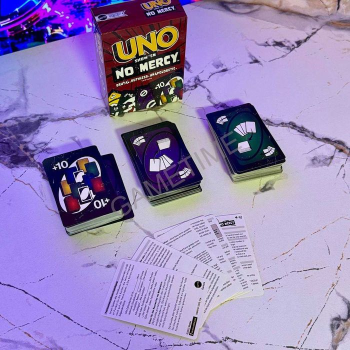 Настільна карткова гра UNO No Mercy уно безжальна