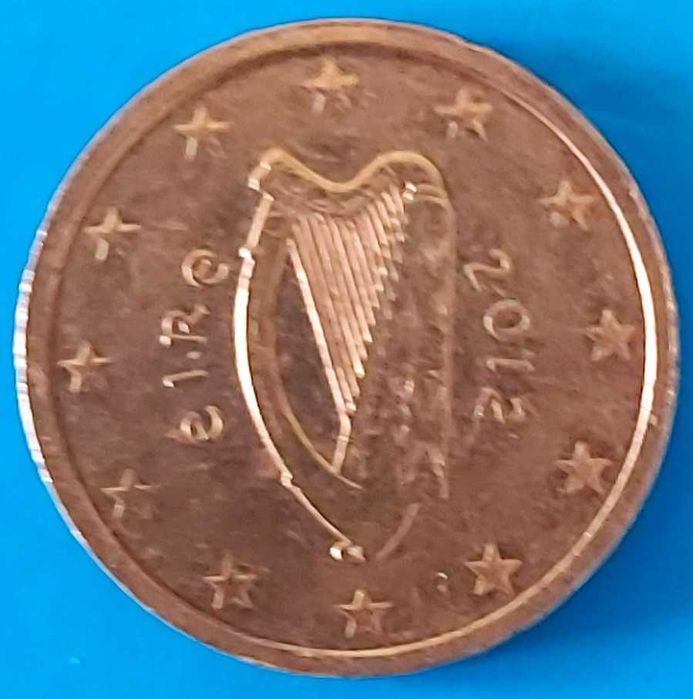 2 cêntimos de 2012 da Irlanda, Harpa