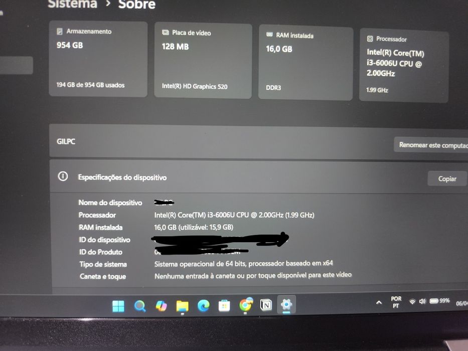 Portátil Intel core447202523748782085