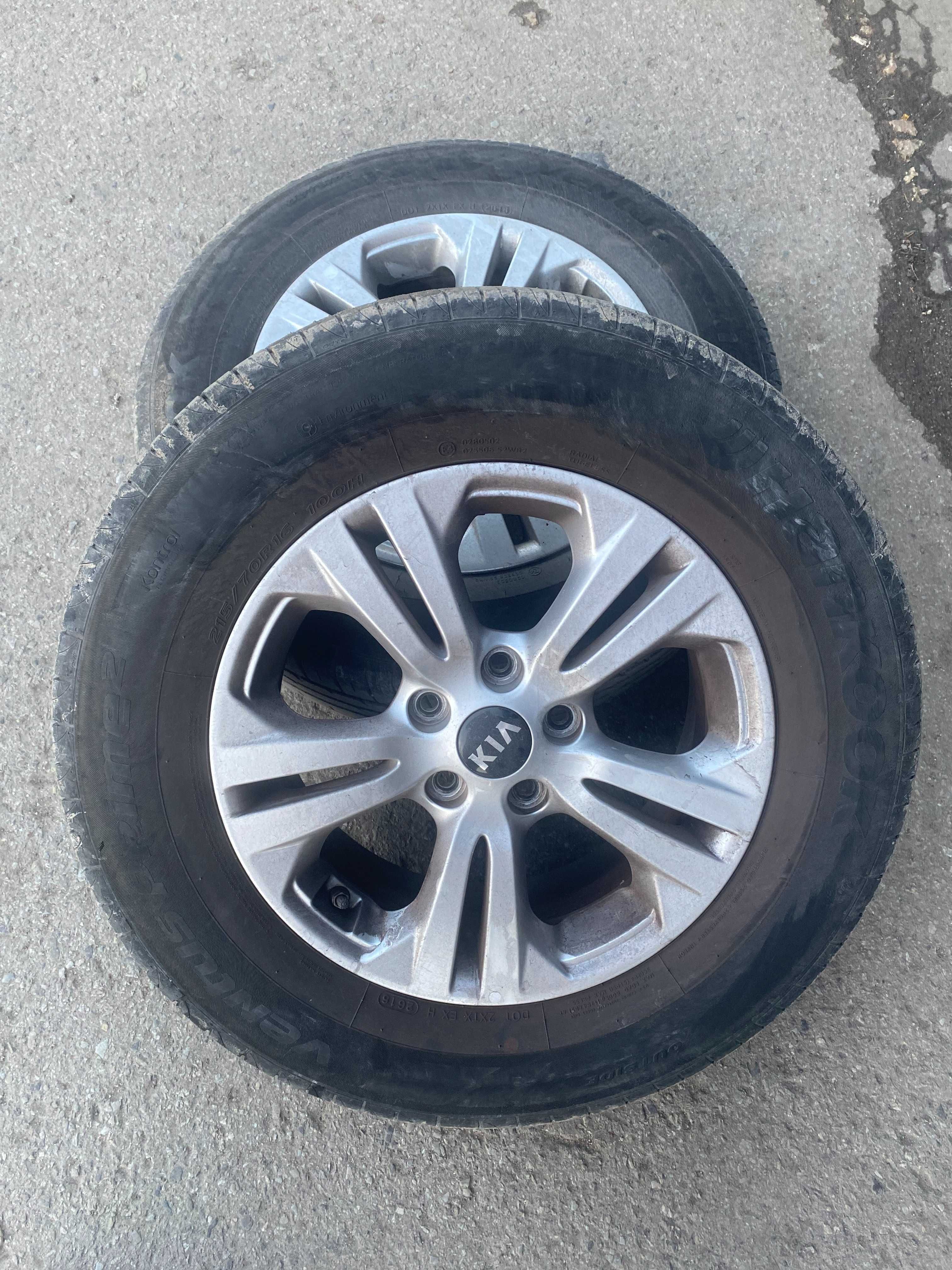 Диски R16 5х114,3 з літньою резиною 215/70 Р16 KIA ХЮНДАЙ РЕНО ТОЙОТА ...