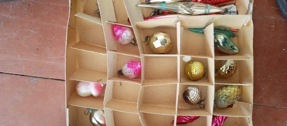 Старые советские ёлочные игрушки