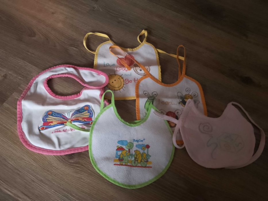 Śliniaki dla dziecka 5 sztuk