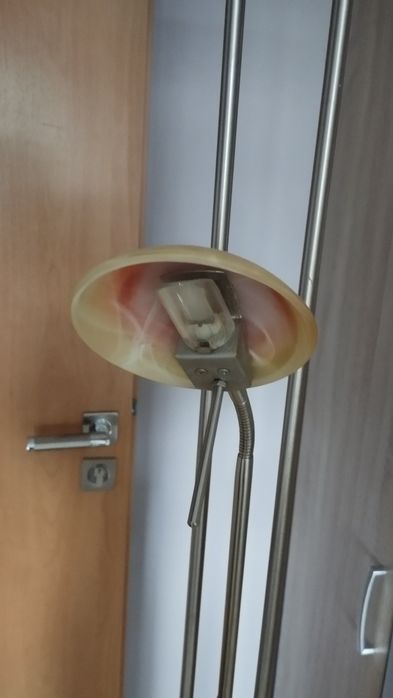 Lampa pokojowa stojąca podwójna pomarańczowa