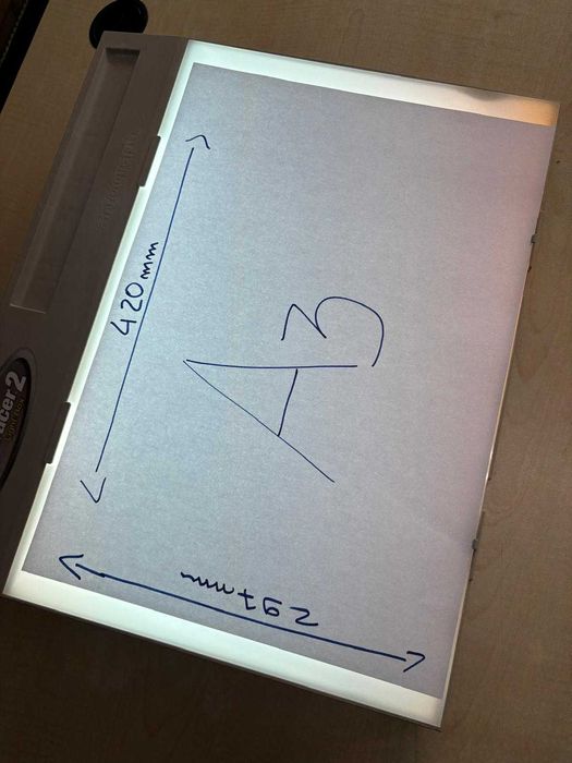 Caixa de Luz Tamanho A3 100% Funcional