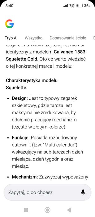 Zegarek męski uzywany