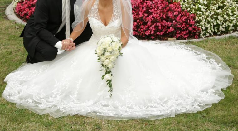 suknia ślubna (r.38) ,,księżniczka", ,,princessa"