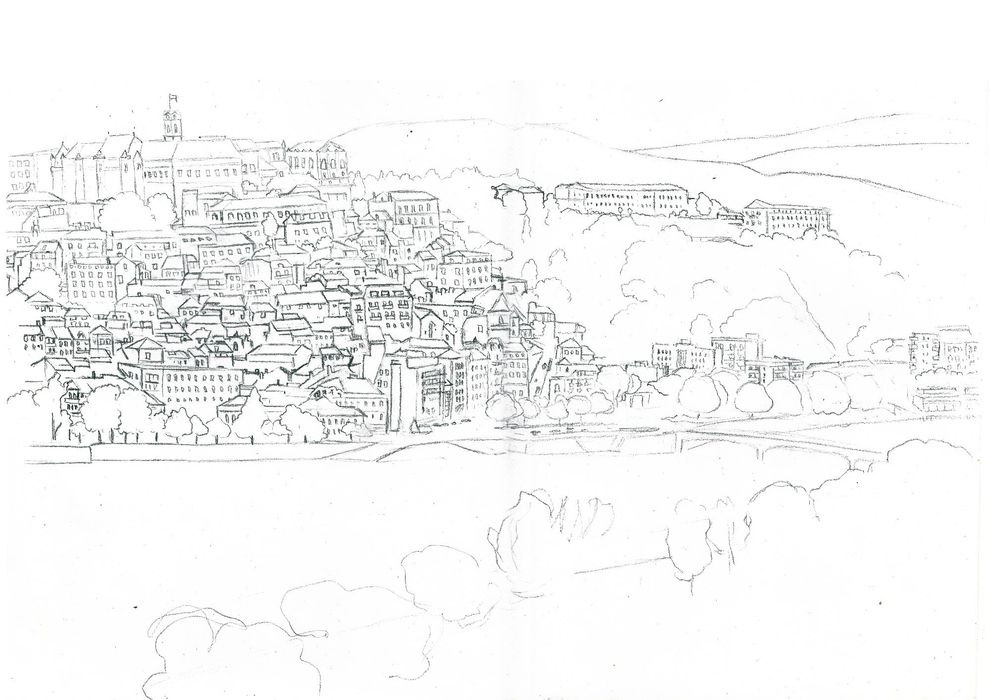 Ilustração Cidade de Coimbra A3 ou A4