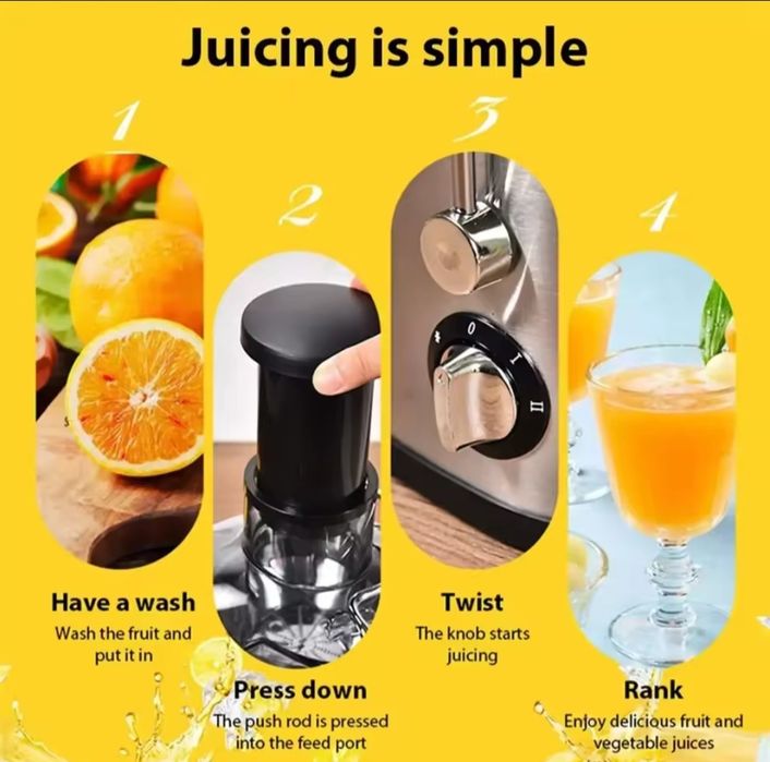 Espremedor 800w , máquina de suco para extrator de frutas inteiras com
