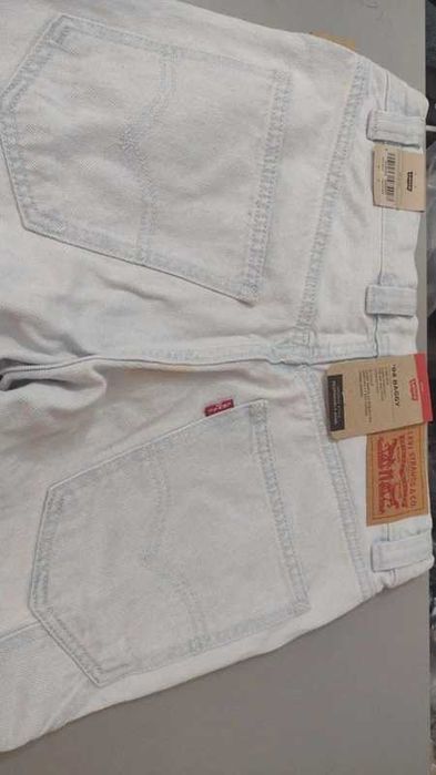 jasne jeansy levi's '94 baggy błękitne szerokie nogawki