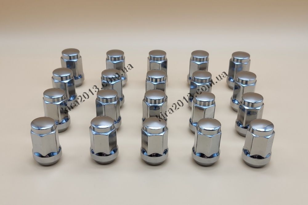 Колесная гайка М12х1,25 М12х1,5 хром конус ключ 17 для узких отверстий