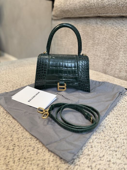 сумка Balenciaga Hourglass Croc small