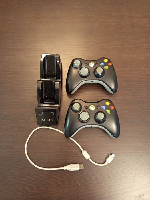 Comandos Xbox 360 com base de carregamento funcionando