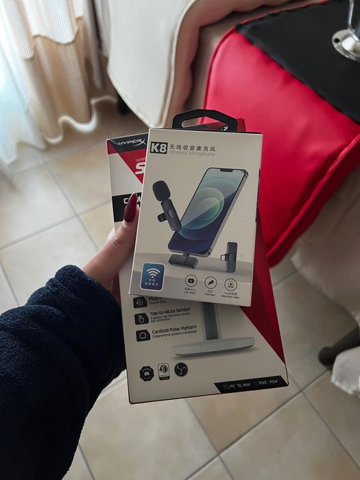 Microfone lapela sem fios