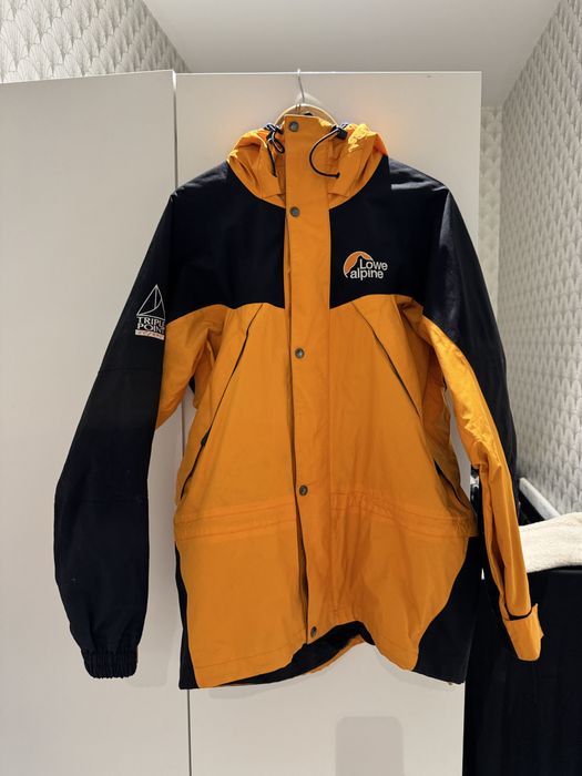 Lowe Alpine Orange Triple Point Ceramic Hooded Rain Coat Jacket Large