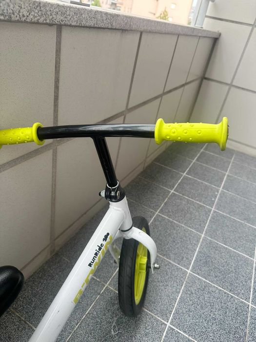 Bicicleta de aprendizagem criança 10 polegadas b'twin runride 100 branco usada