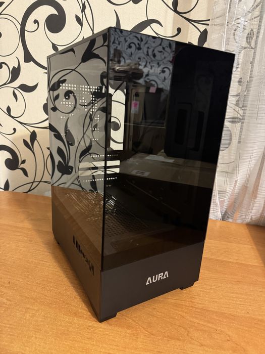 Корпус пк Gamedias Aura (акваріум +3 argb вентилятора(