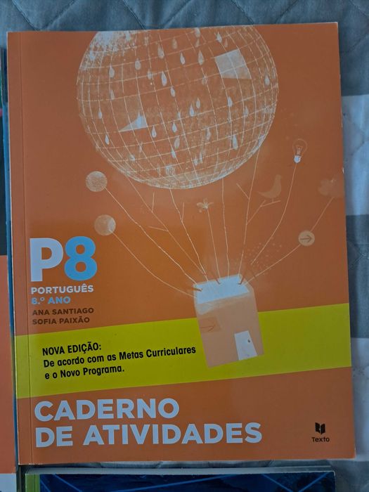 Cadernos de atividades do 8°ano.
