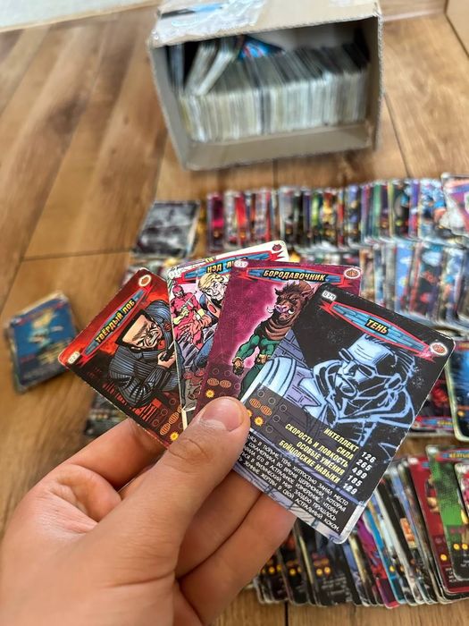 2.5 грн дешевые карточки человек паук черепашки ниндзя коллекционные