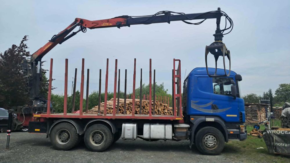scania epsilon do drewna drzewa lasu