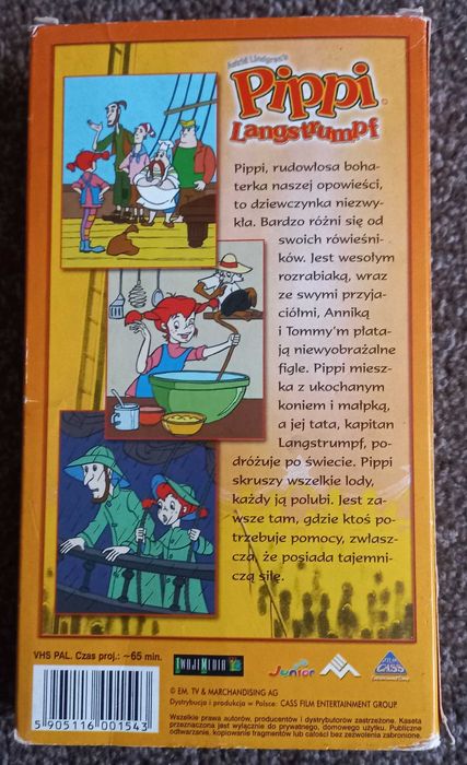 Astrid Lindgren's. Pippi Langstrumpf (Sara Müldner) VHS